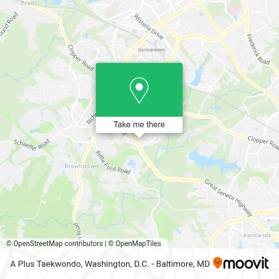 A Plus Taekwondo map