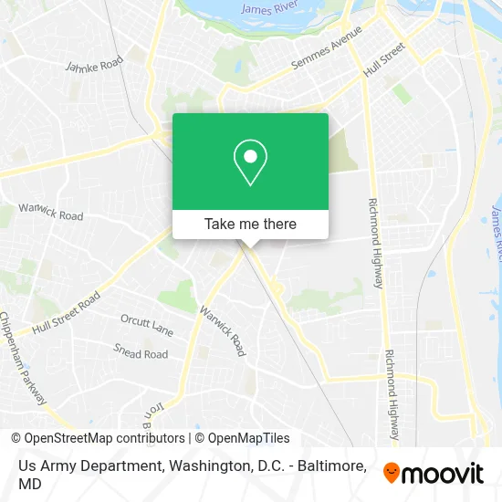 Us Army Department map