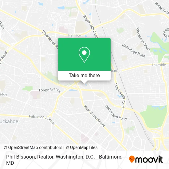 Phil Bissoon, Realtor map