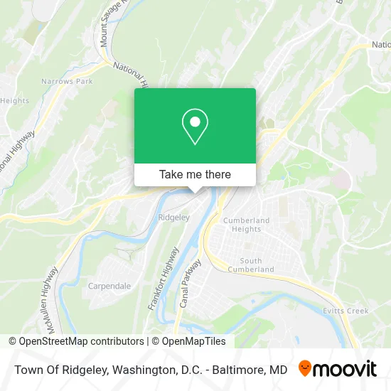 Town Of Ridgeley map