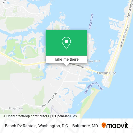 Beach Rv Rentals map