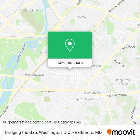 Bridging the Gap map
