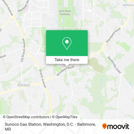 Sunoco Gas Station map