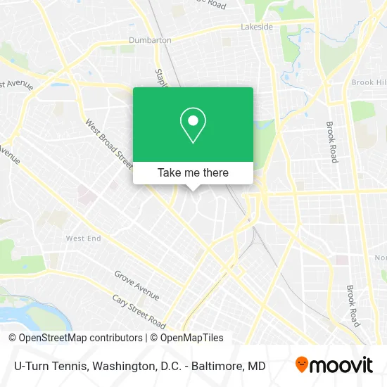 U-Turn Tennis map