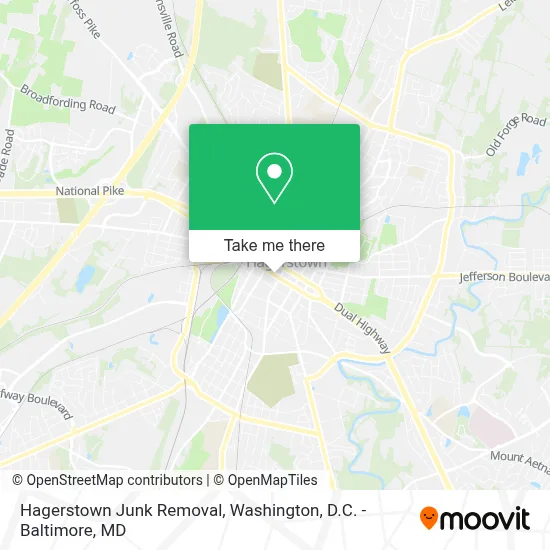 Hagerstown Junk Removal map