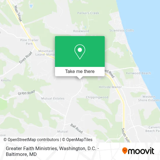 Greater Faith Ministries map