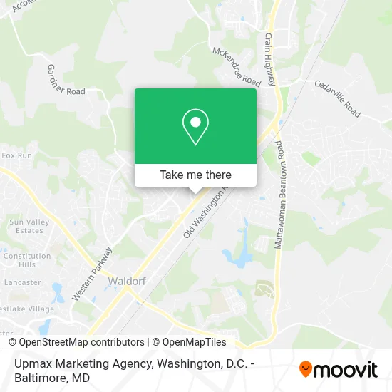 Upmax Marketing Agency map