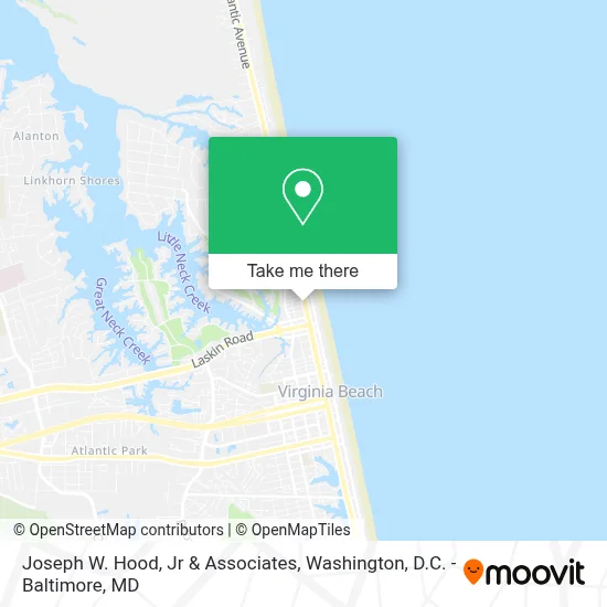 Joseph W. Hood, Jr & Associates map