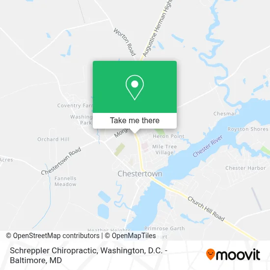 Schreppler Chiropractic map