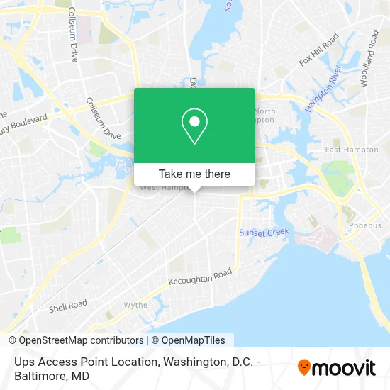 Ups Access Point Location map