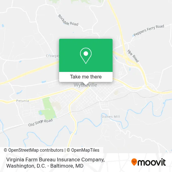Virginia Farm Bureau Insurance Company map