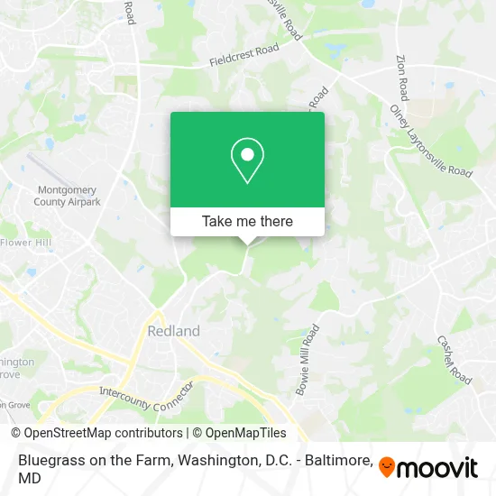 Bluegrass on the Farm map