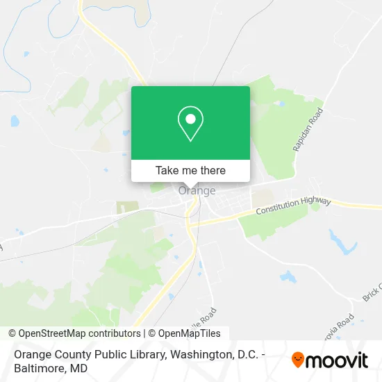 Orange County Public Library map