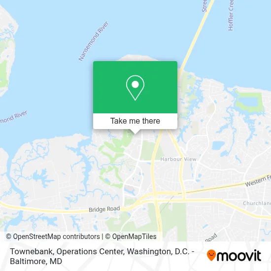 Townebank, Operations Center map