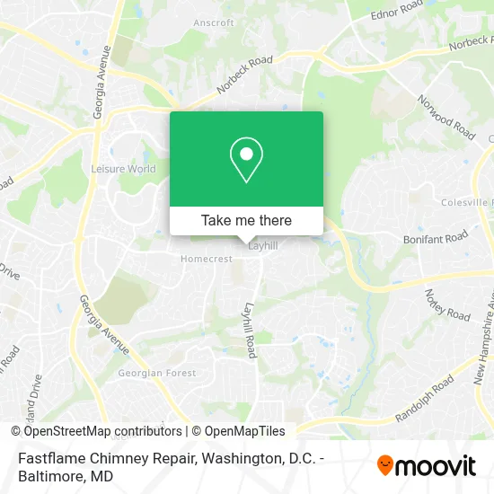 Fastflame Chimney Repair map
