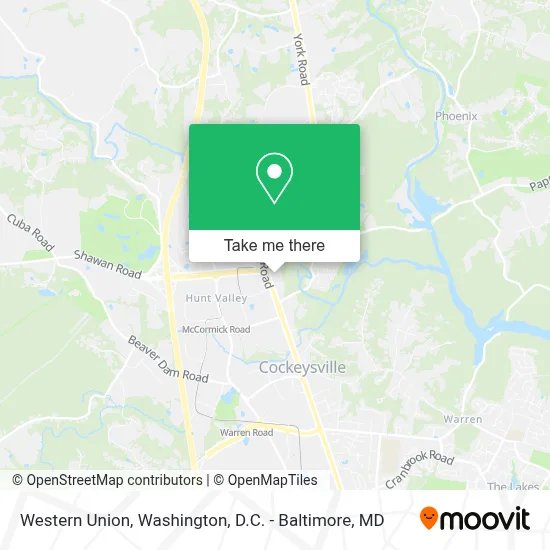 Western Union map