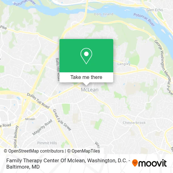Family Therapy Center Of Mclean map