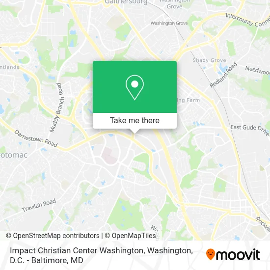 Impact Christian Center Washington map
