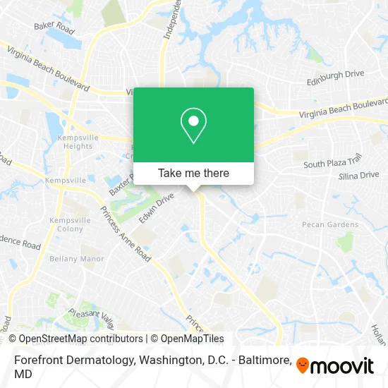Forefront Dermatology map