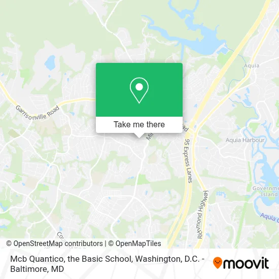 Mcb Quantico, the Basic School map