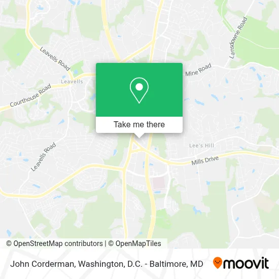 John Corderman map