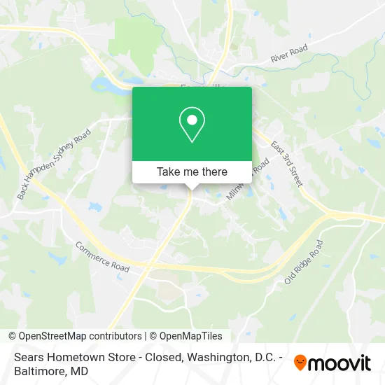 Sears Hometown Store - Closed map