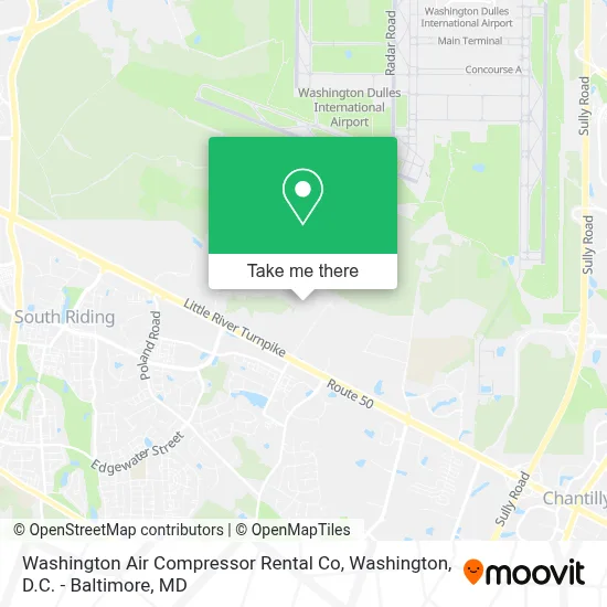 Washington Air Compressor Rental Co map