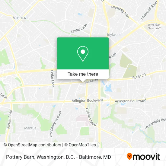 Pottery Barn map
