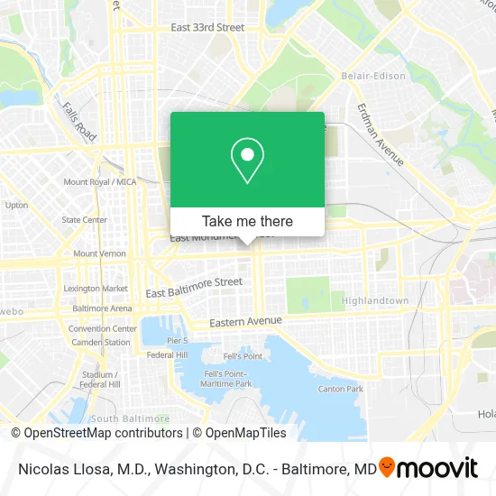 Nicolas Llosa, M.D. map