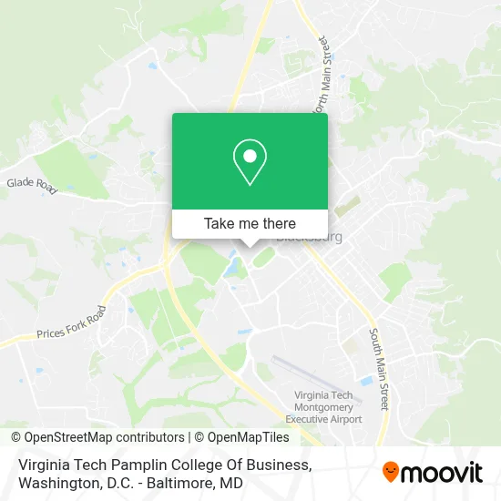 Virginia Tech Pamplin College Of Business map
