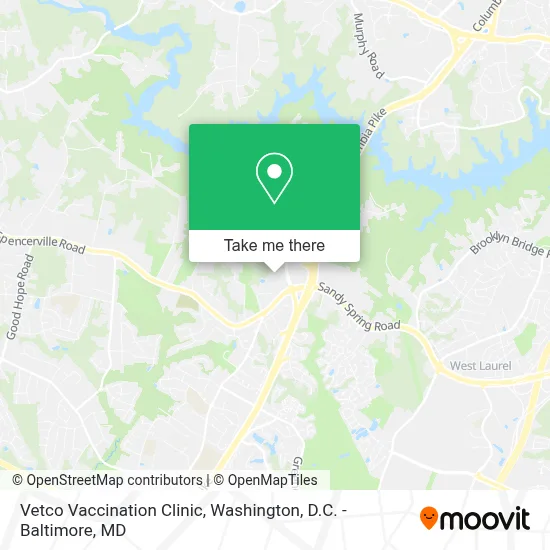 Vetco Vaccination Clinic map