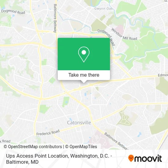 Ups Access Point Location map