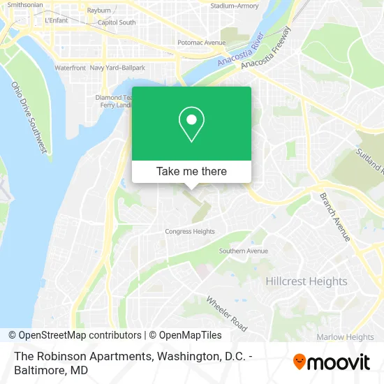 The Robinson Apartments map