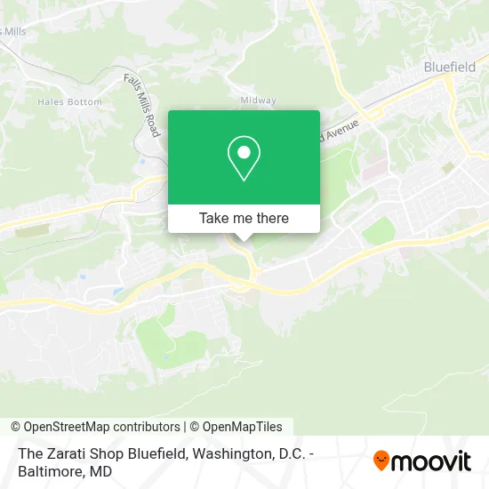 The Zarati Shop Bluefield map