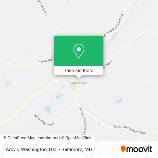 Arby's map