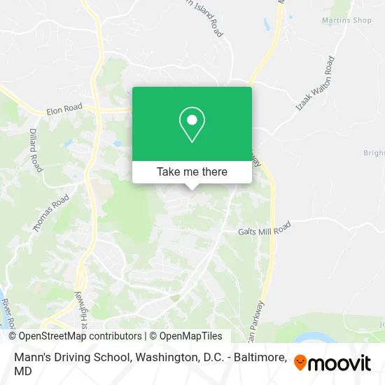 Mann's Driving School map