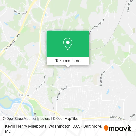 Kevin Henry Mileposts map