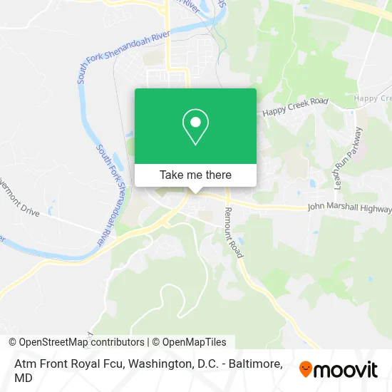 Atm Front Royal Fcu map
