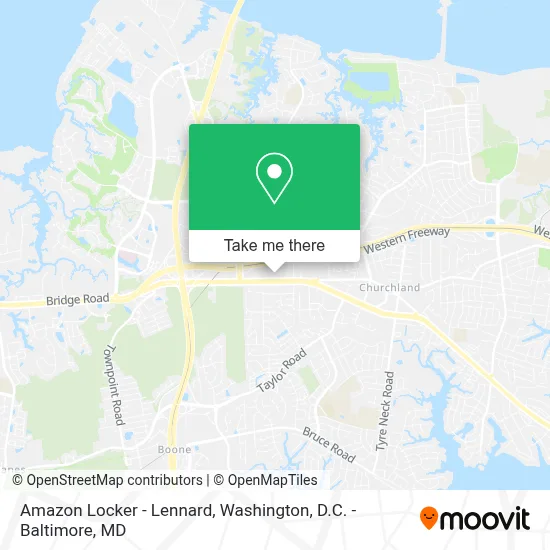 Amazon Locker - Lennard map
