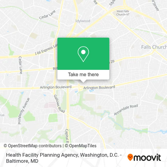 Health Facility Planning Agency map