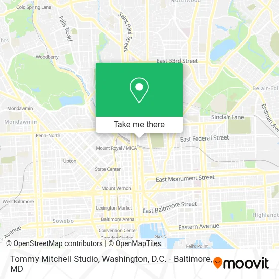 Tommy Mitchell Studio map