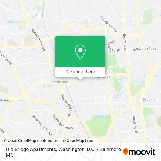 Old Bridge Apartments map