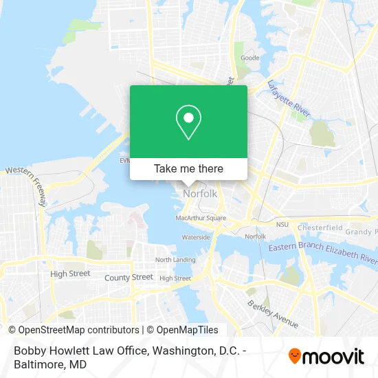 Bobby Howlett Law Office map