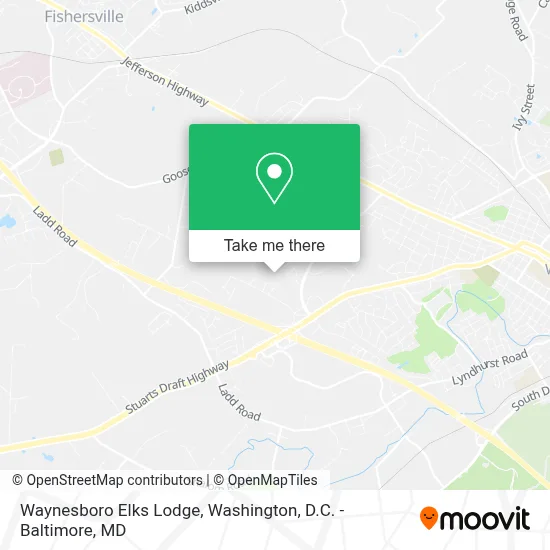 Waynesboro Elks Lodge map