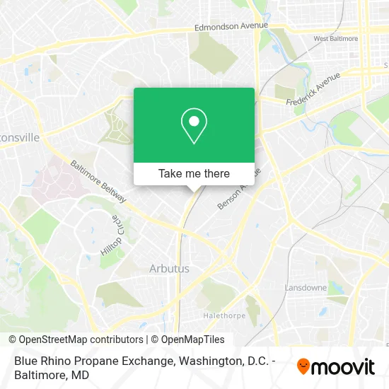 Blue Rhino Propane Exchange map