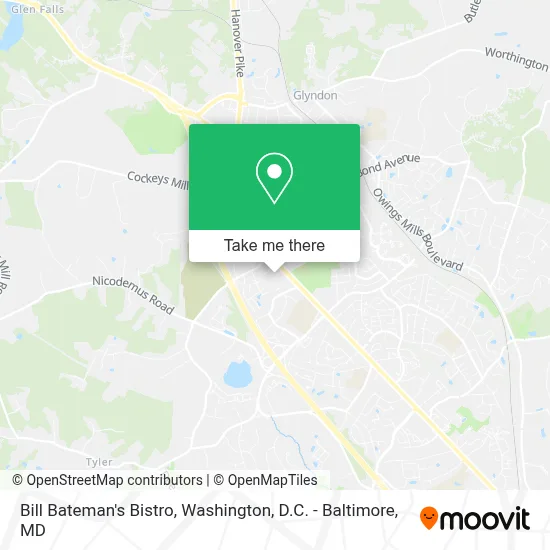 Bill Bateman's Bistro map