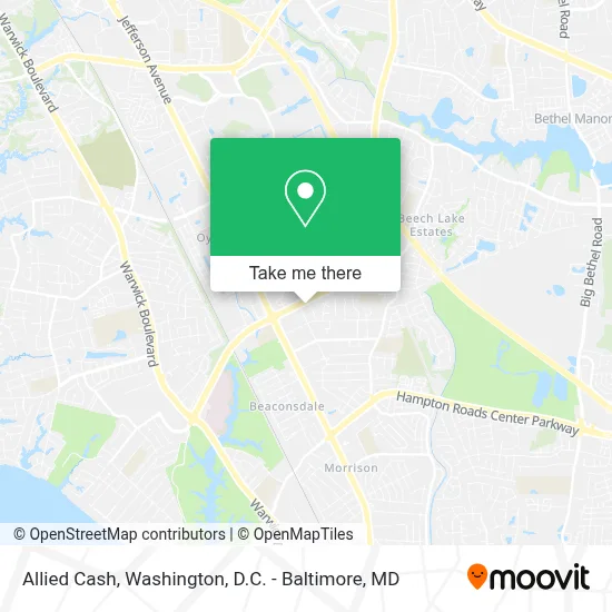 Allied Cash map