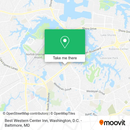 Best Western Center Inn map