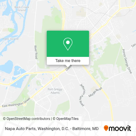 Napa Auto Parts map