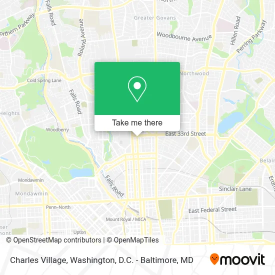 Charles Village map